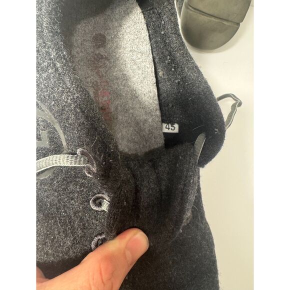 Giesswein Merino Runners Charcoal Gray Wool Sneakers Men’s 12 / EU 45 - Picture 9 of 9